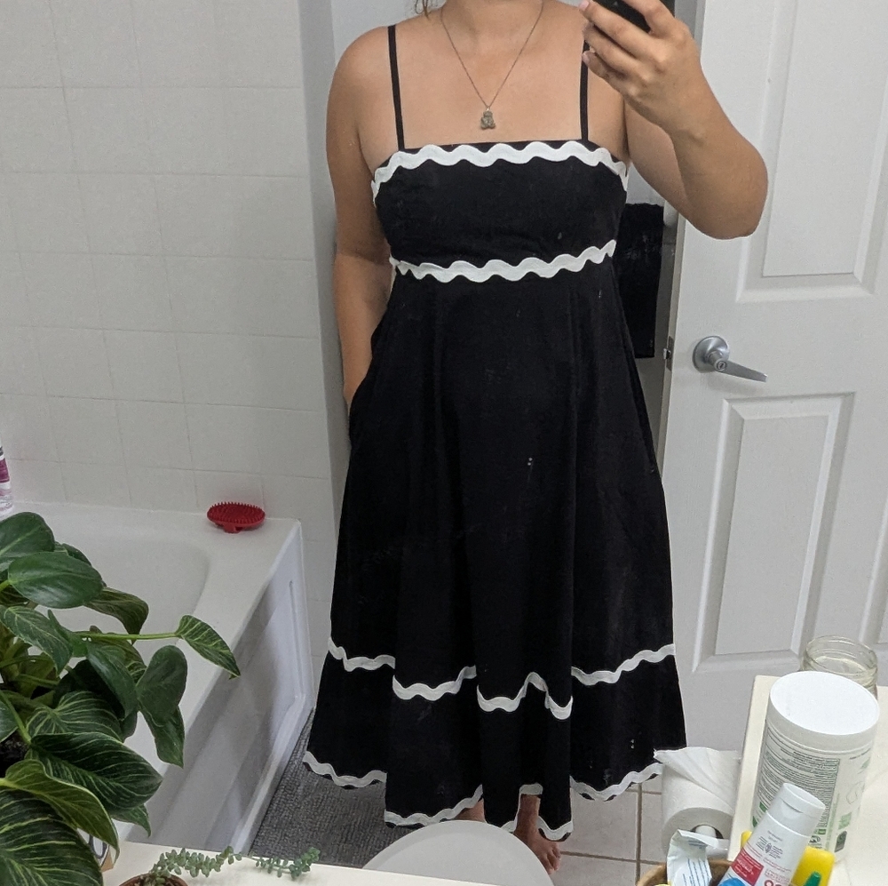 Black and White Women's Dress